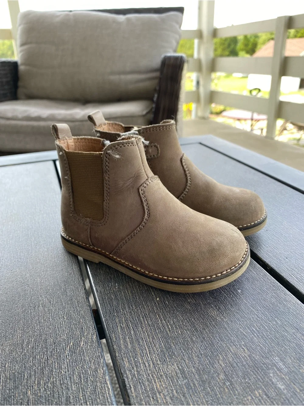 Jamie Kay Taupe Chelsea Boots for Kids